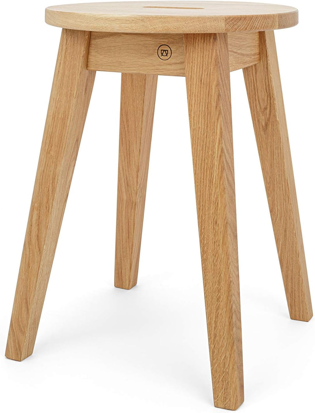 Anton Doll Holzmanufaktur Hocker Josef aus Eichenholz Braun, Braun