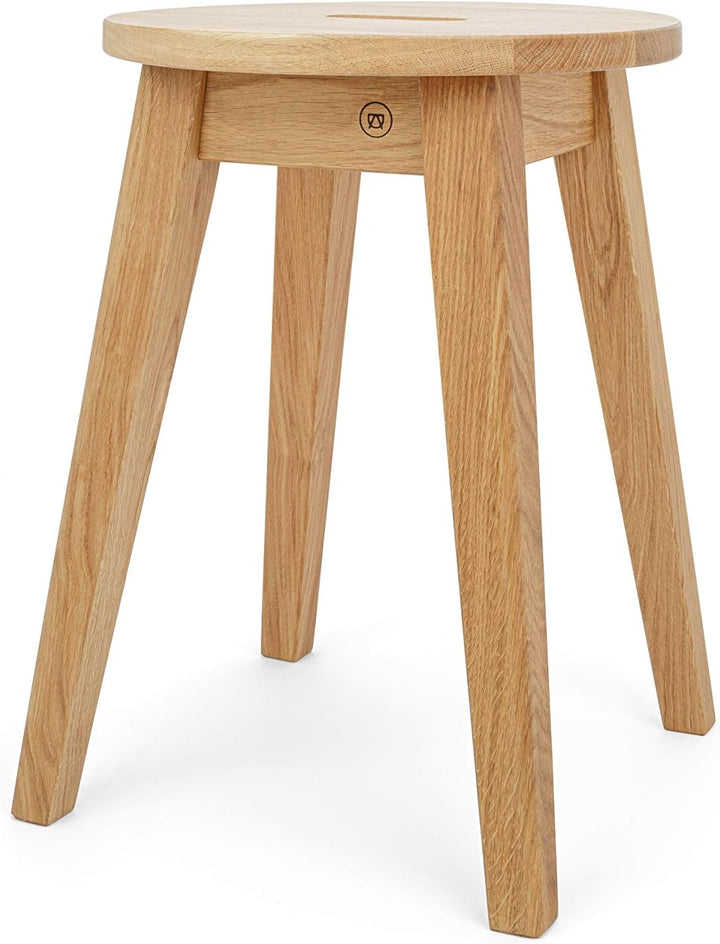 Anton Doll Holzmanufaktur Hocker Josef aus Eichenholz Braun, Braun