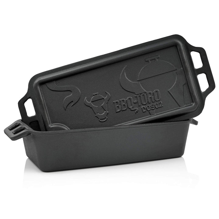 BBQ-Toro Dutch Oven Pan I Gusseisen Kochtopf Gusstopf I 9,4 Liter I preseasoned - bereits eingebrann