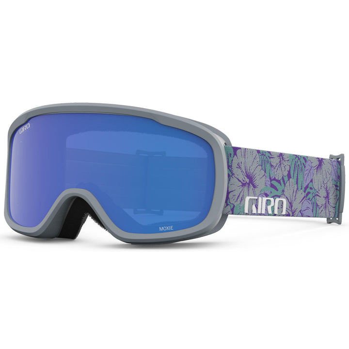 Giro Blok Asian Fit Erwachsene Schneebrille mit Vivid Lens, Grau botanisch – GRE Grau, Kobalt