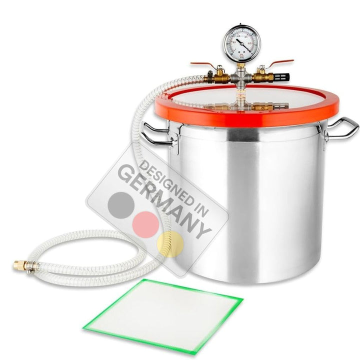 Melko Vakuumkammer 17L Edelstahl 28CM Entgasungskammer Harzfalle Vacuum Chamber
