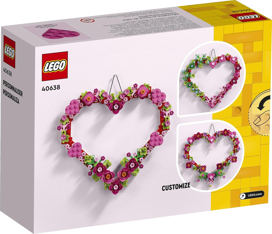 LEGO Creator Herz-Deko Set, BAU-Spielzeug für Kinder, Mädchen und Jungen ab 9 Jahren, Dekoration für