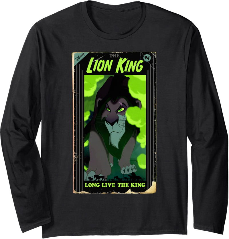 Disney The Lion King Scar Long Live The King VHS Cover Langarmshirt