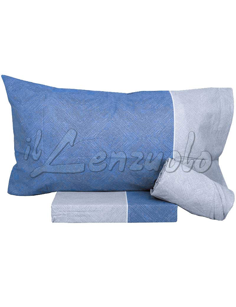 Bassetti Bettwäsche-Set für Doppelbett, 100 % Baumwolle, Oberlaken 240 x 280 cm, Spannbettlaken 175