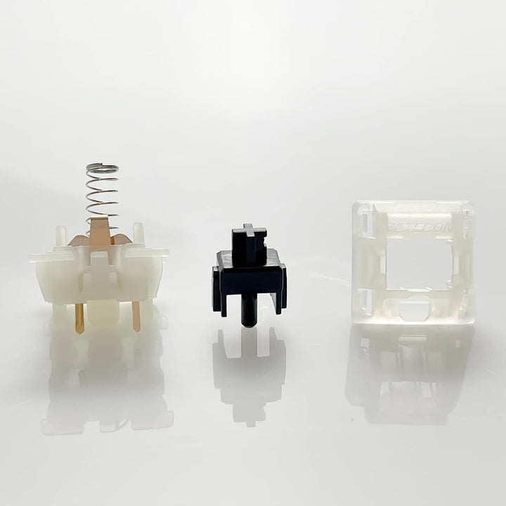 kutethy Gateron Switches milchig schwarz mechanische Tastatur gelb 5-polig für alle mechanischen MX-