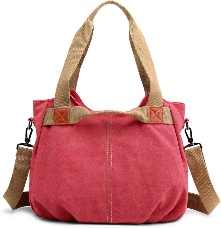 DIRRONA Casual Damen Segeltuch Umhängetasche Gross Kapazität Handtasche Reise Schultertasche Multifu