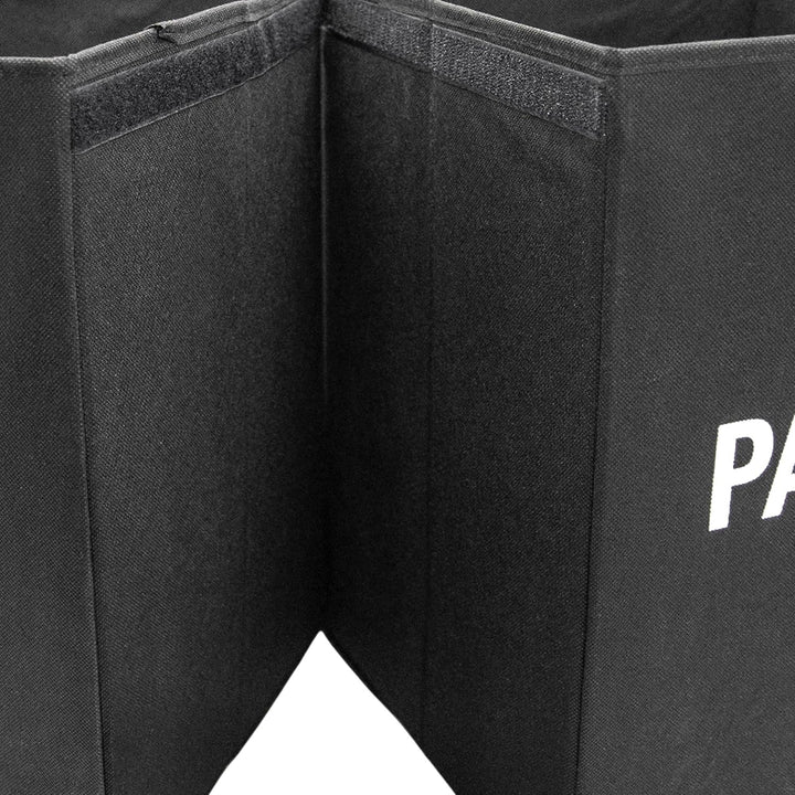 Spetebo Mülltrennsystem Tasche schwarz mit Griffen wiederverwendbar - 3 x 38 L - Recycling Müllsamml