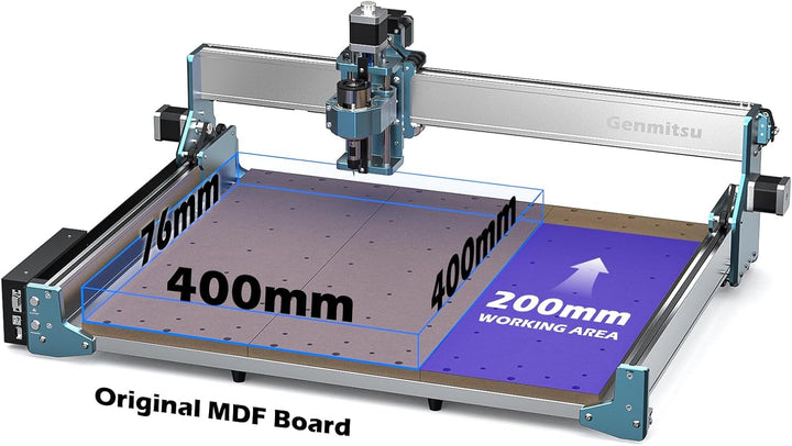 Genmitsu X-Achsen-Erweiterungskit für 4040 RENO CNC-Fräsmaschine, perfekt für grosse Holzgravur- und