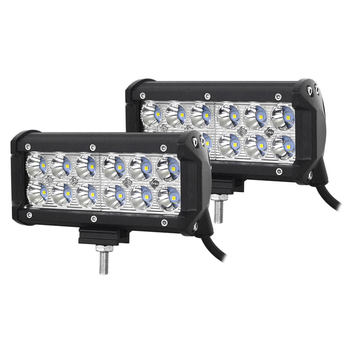 Willpower 2pc Led Arbeitsscheinwerfer Bar 18 cm 36W LED Scheinwerfer 12V 24V Zusatzscheinwerfer 6000