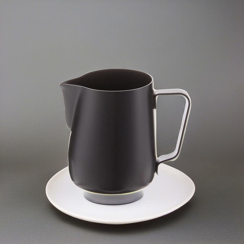 Rhinowares Stealth Schwarz Milchkännchen 360 ml/12 oz 12oz/360ml Schwarz, 12oz/360ml Schwarz