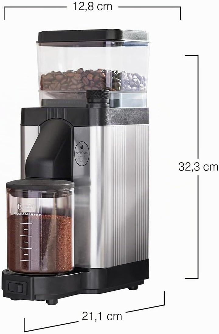 Moccamaster KM5 Kaffeemühle, Polished Silver, Polished Silver
