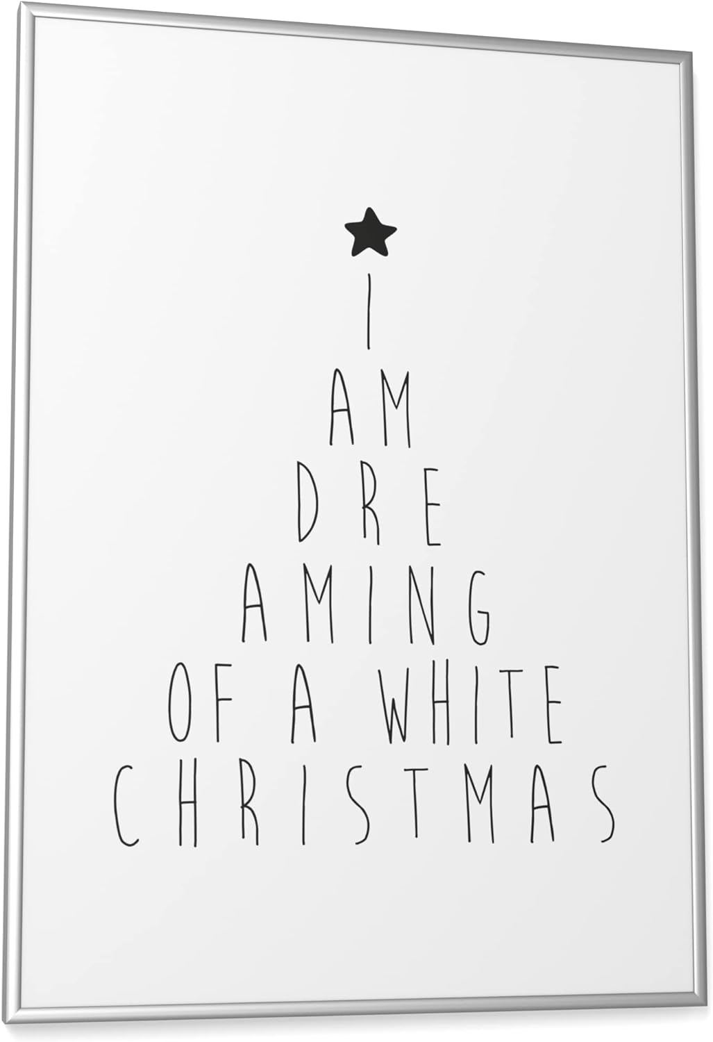 Papierschmiede® XMAS Poster, A2 Bild fertig gerahmt (Rahmen mit „jetzt anpassen“ auswählen), Weihnac