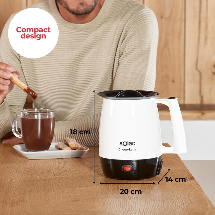 Solac MH9100 Choco-Latte Milch erwärmen, Kunststoff, weiss