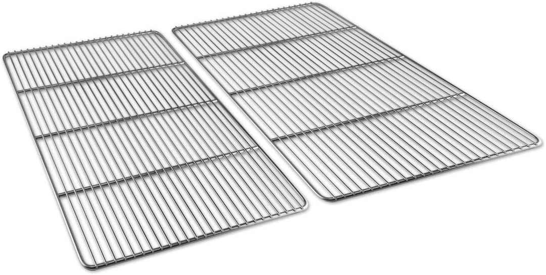 Grillrostprofi 48 x 34 cm Grillrost Edelstahl Gusseisen emailliert für Weber Genesis II E-310, Genes