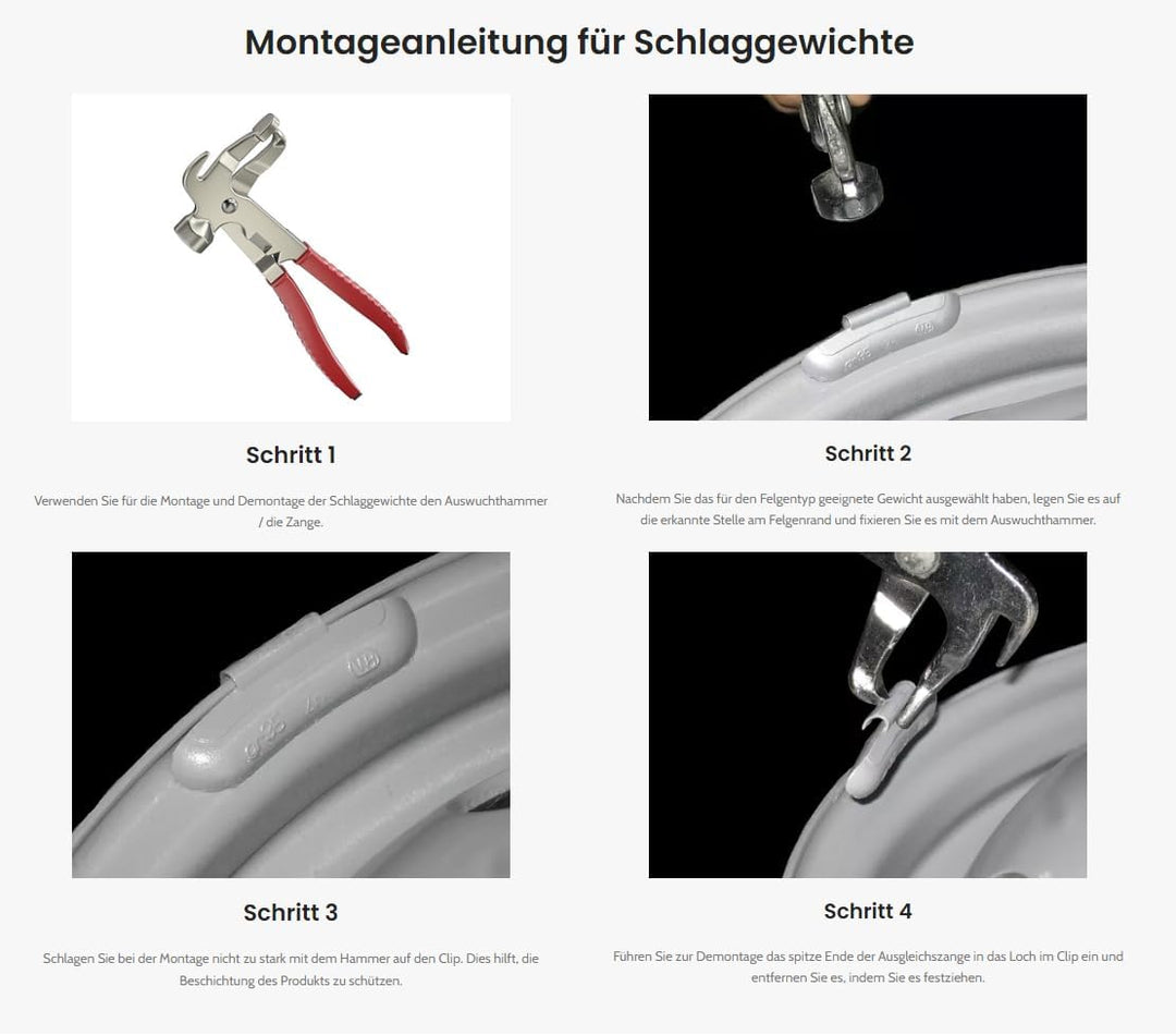 50x60g Zink-Schlaggewichte,Auswuchtgewichte,Wuchtgewichte für Stahlfelgen