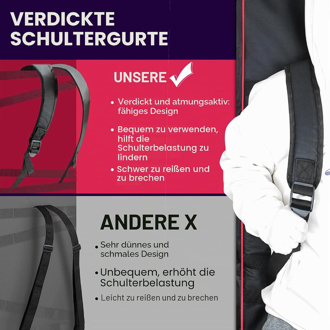 Ruibo Keyboardtasche 61 Tasten,Gigbag 600D Oxford-Tuch mit 10 mm Baumwoll-Gepolstert,Tragbar Langleb