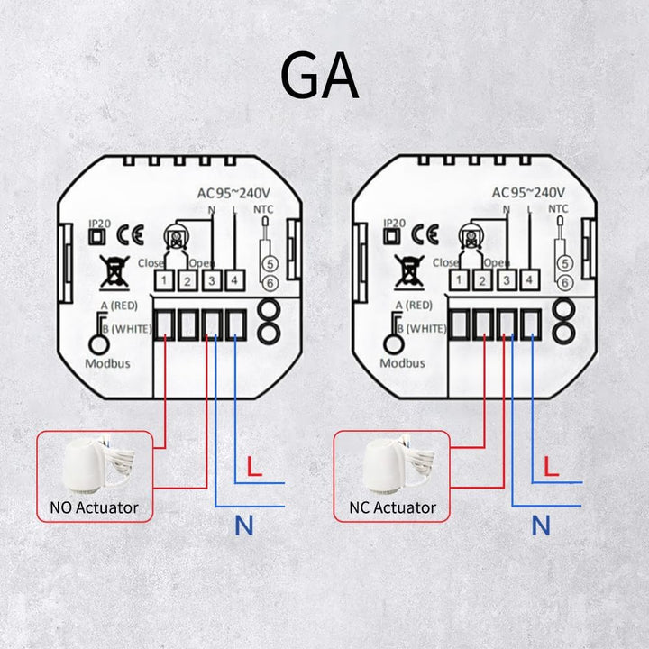 MOES WLAN Smart Thermostat, Warmwasser Thermostat Fussbodenheizung, Programmierbar Raumthermostat Fü