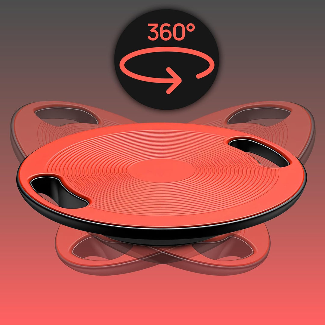 Retoo Balance Board Wackelbrett mit Griffen Gleichgewichtstrainer Ø 40 cm max. 150 KG Fitness Balanc