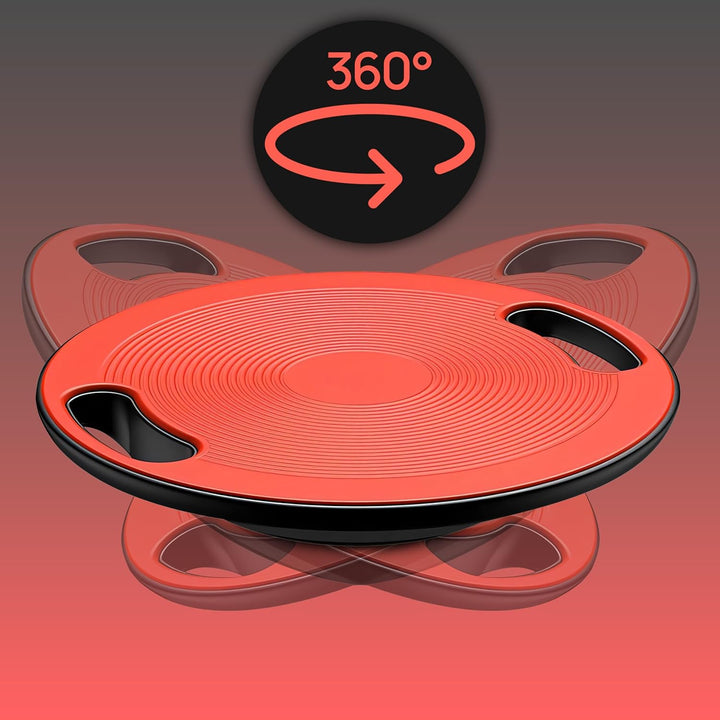 Retoo Balance Board Wackelbrett mit Griffen Gleichgewichtstrainer Ø 40 cm max. 150 KG Fitness Balanc