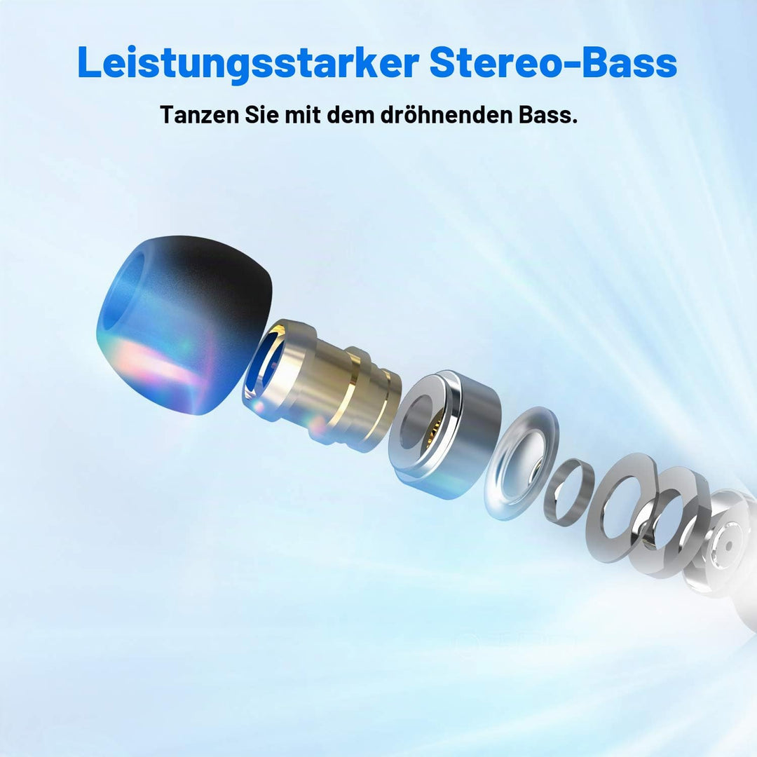 Yinyoo KBEAR KS1 In-Ear-Kopfhörer, Super-Bass-Boost In Ear Monitor, Verkabelte Ohrhörer, Stereo-Kopf