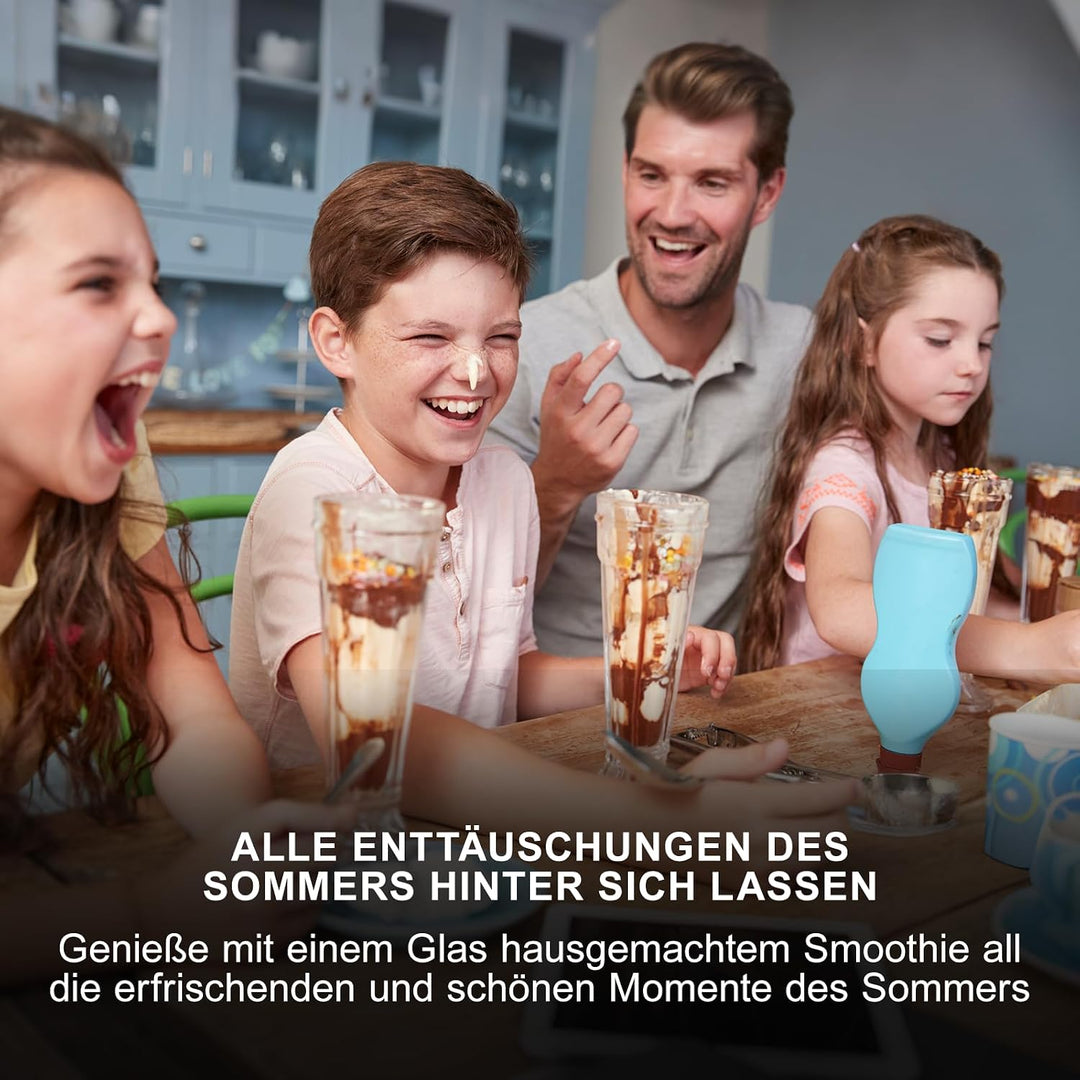 HBS-1901EU 1,9l Eismaschine, Slush Maschine, Eiscrememaschine,Smoothie-Mixer, 6 Funktionen, Für Die