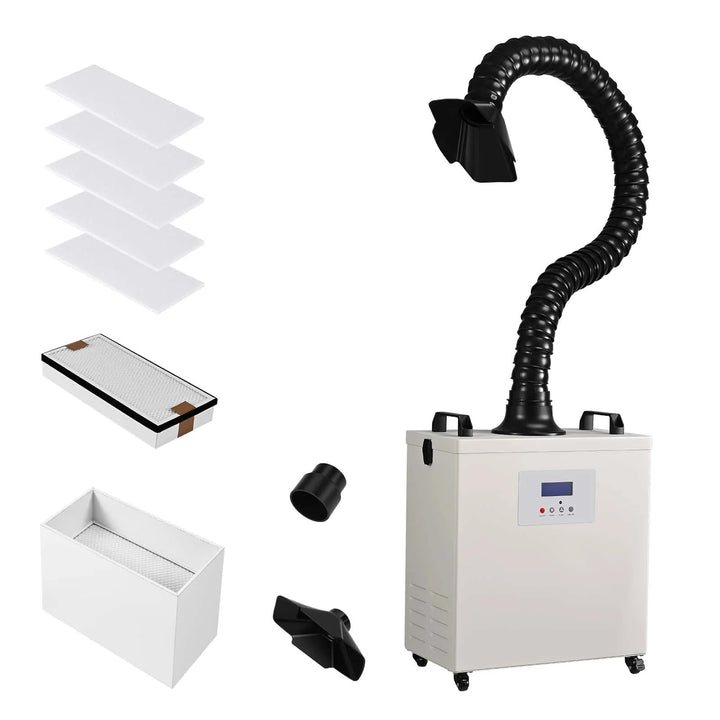 Monport Industrielle 220W Rauchabsauger mit 3-Schichten-Filter, Leistungsstarke Rauchabzug, geräusch