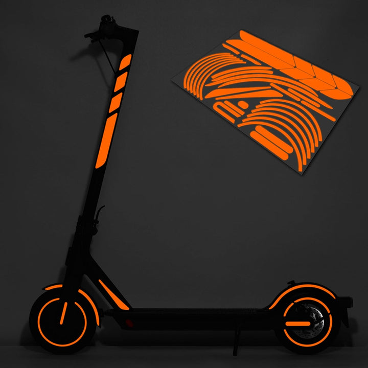 m2medien Aufkleber-Set (30-teilig) Sticker-Set auf 35x24cm Bogen geeignet für Xiaomi Mi Scooter 1S P