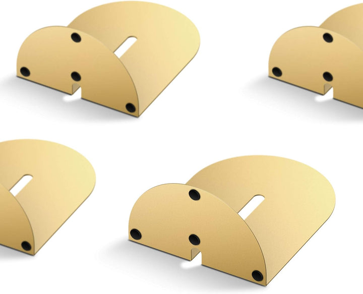 Ondeam Runway Bookends für Bücher,2 Paar Metall Bogen Mode Einfachheit Buch Halter für Büro Regale H