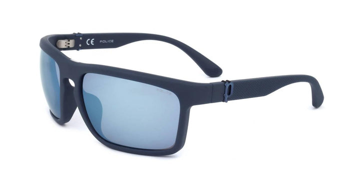 Police SPLF63 Brille, Matt Night Blue, 63 für Herren, Matt Night Blue