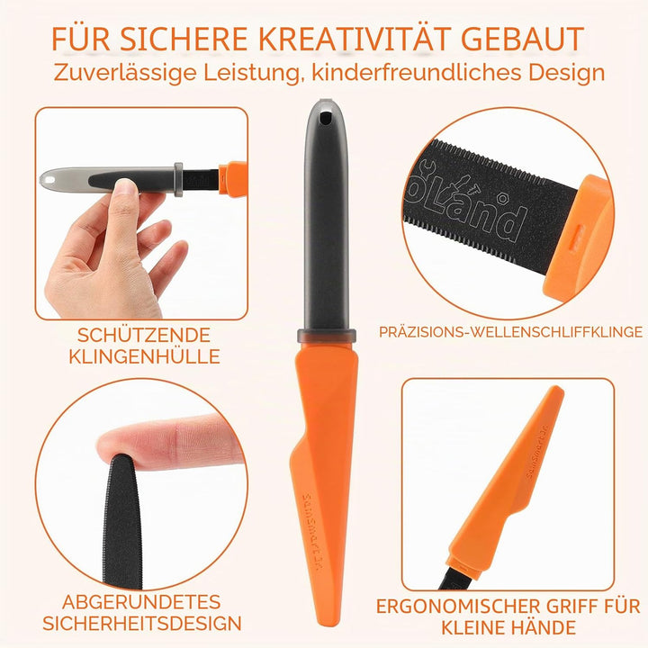 SainSmart Jr. Karton Werkzeug Kinder Set 120PCS – Starter Bastelset für Kinder, Einfaches Karton Bas