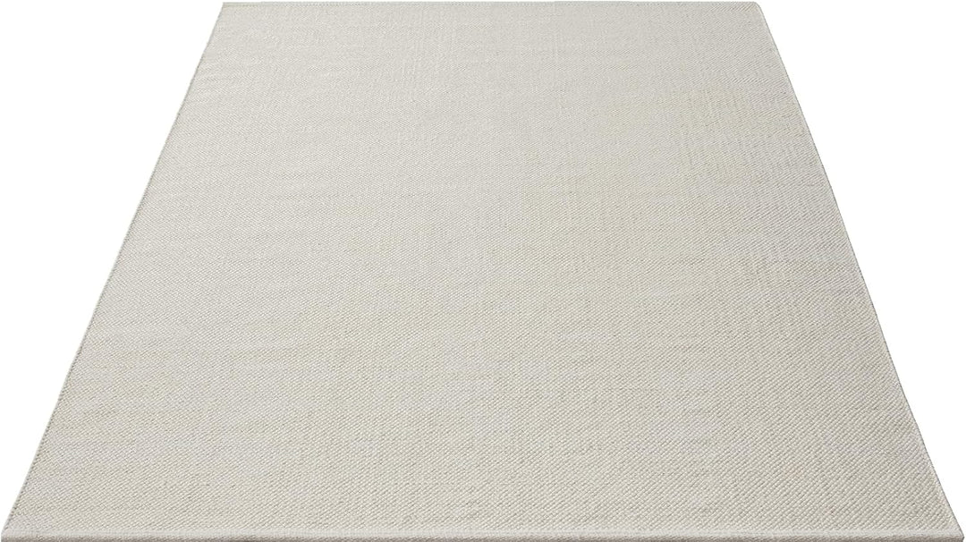 the carpet Boho Natur Wool Handgewebter Wollteppich im natürlichen skandinavischen Boho-Look, Handar