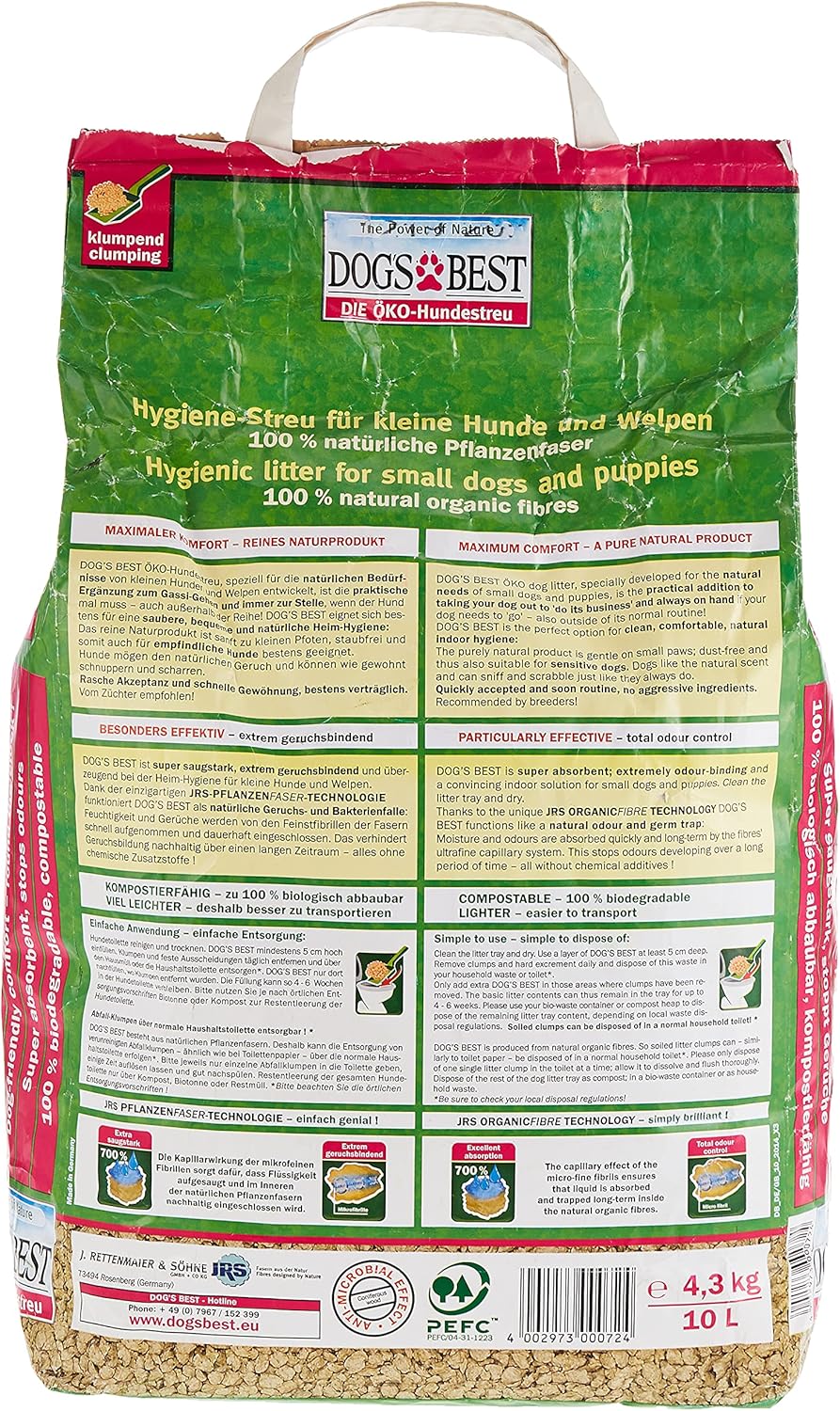 Dog's Best 28433 Kleinhundestreu 10 Liter