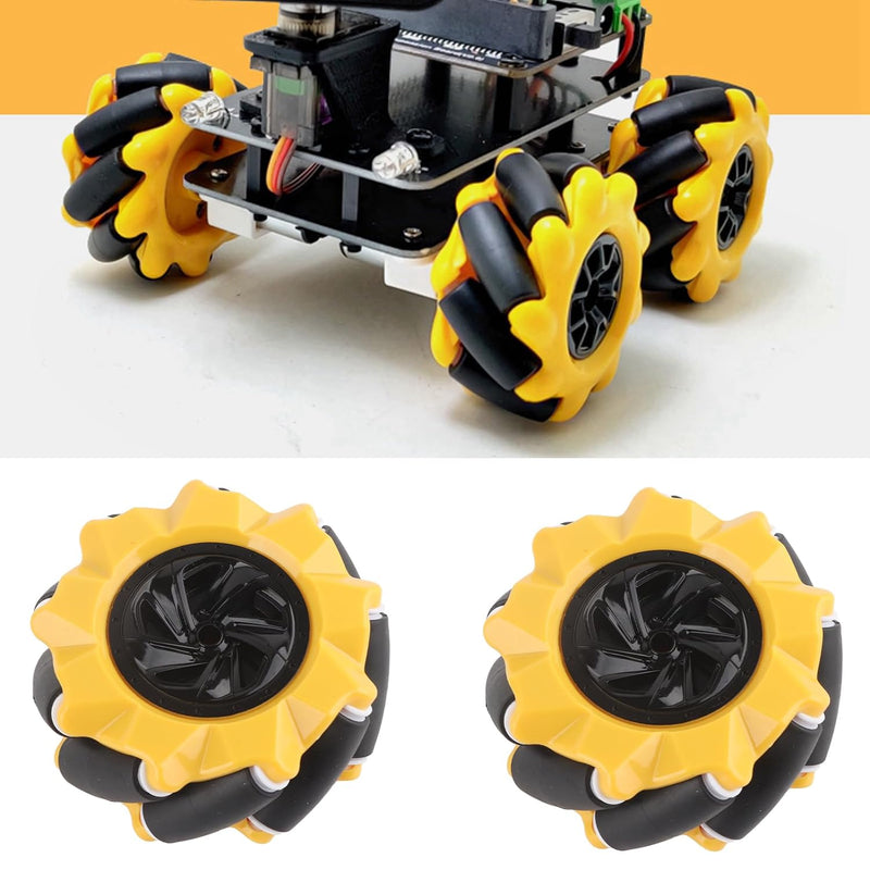 YWBL-WH Mecanum Wheel, Omni-Directional Wheel, Smart Robot Autoteile DIY Spielzeugkomponenten für Ba