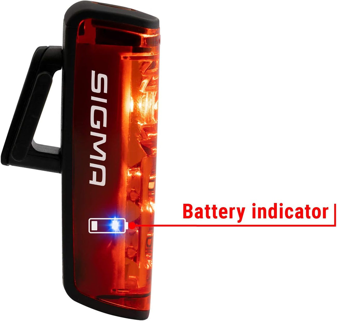SIGMA SPORT - Blaze | LED Fahrradlicht | StVZO zugelassenes, akkubetriebenes Rücklicht mit Bremslich