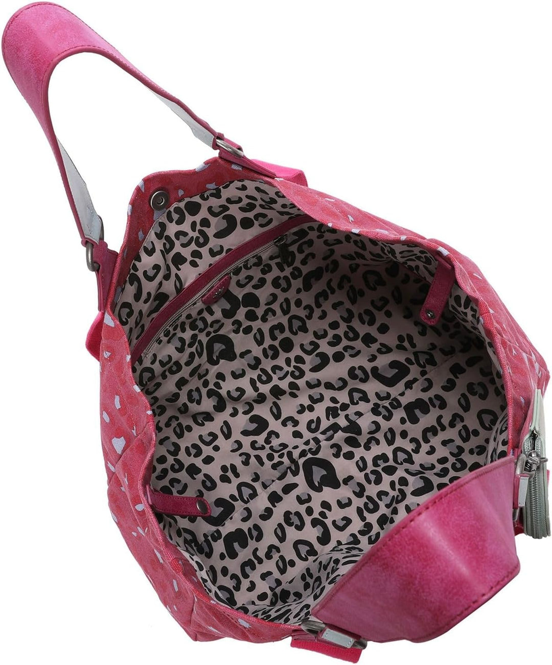 Fritzi aus Preussen Izzy Medium Canvas Shopper Tasche 42 cm Leo Pink, Leo Pink