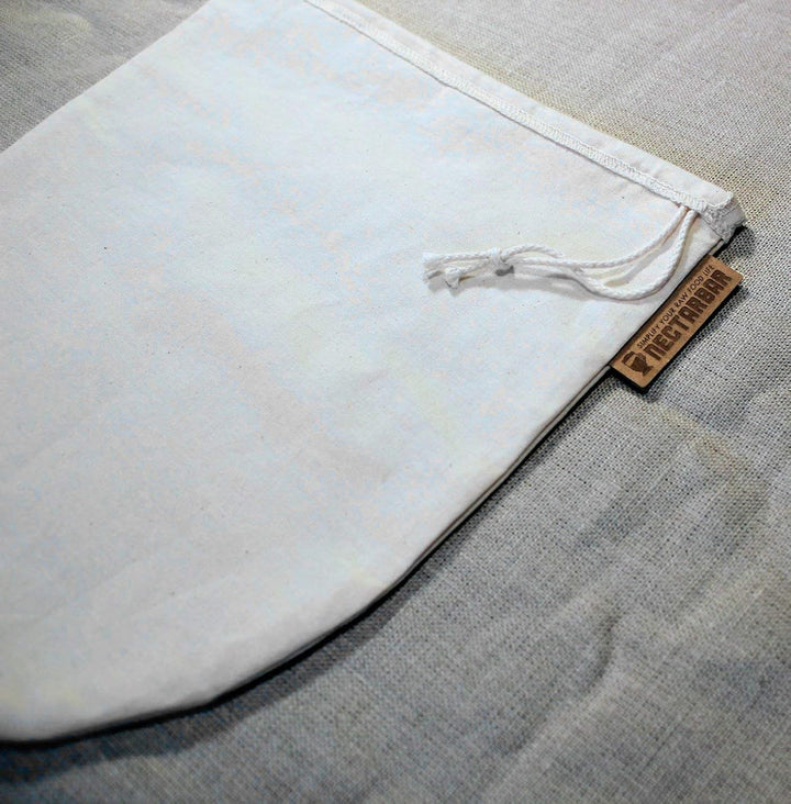 Nussmilchbeutel Baumwolle 24 x 27 cm – handgefertigt – Eco Nut Milk Bag – Filterbeutel für Mandelmil