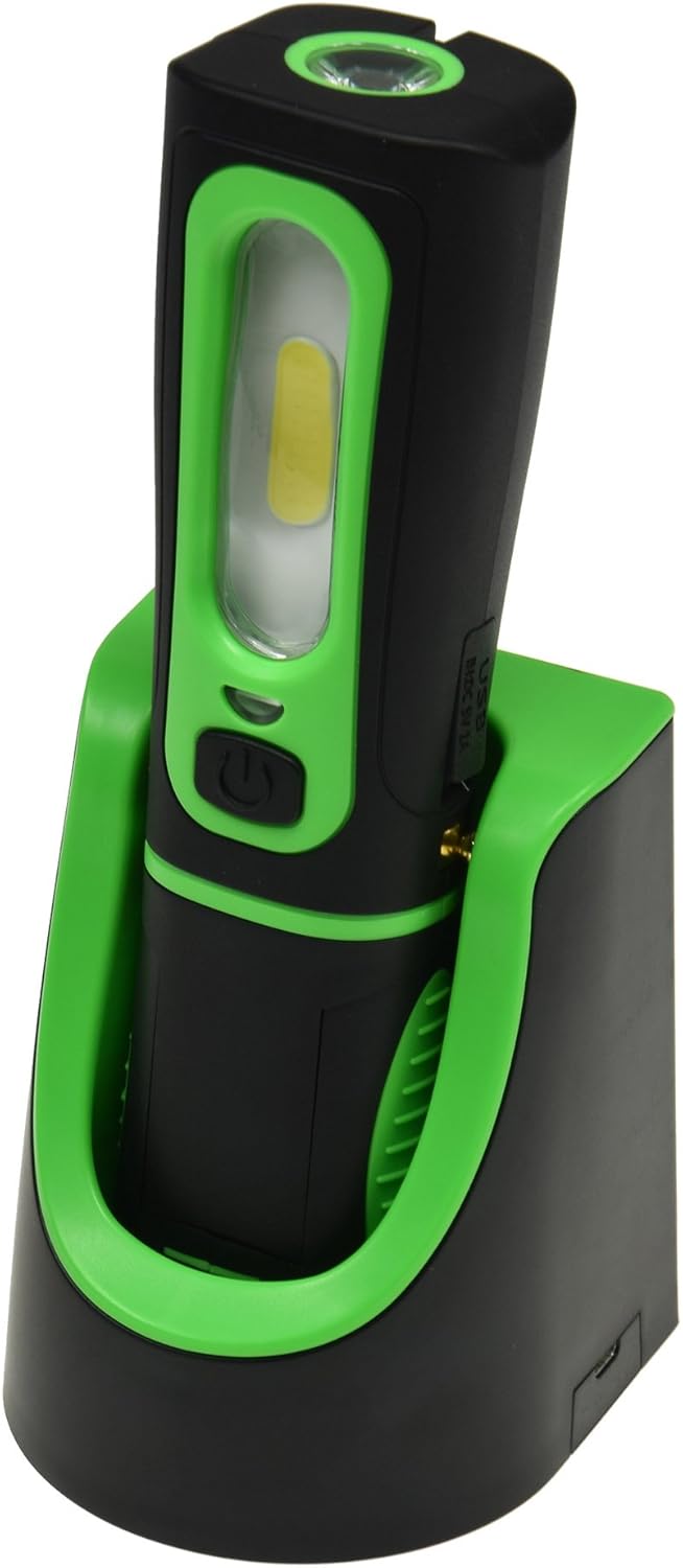 ChiliTec LED Stableuchte IP44 mit Akku & Ladestation Flexibel drehbar 2 Ladegeräte mit Ladeschale, M