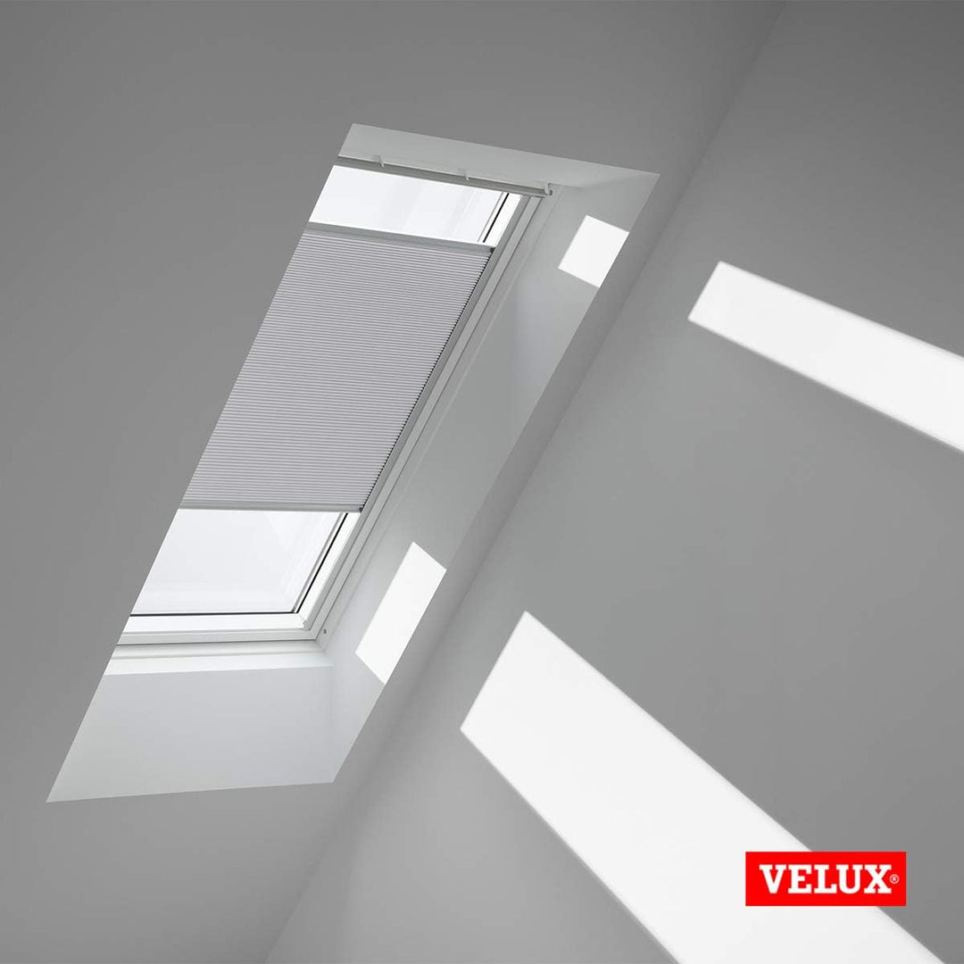 VELUX Original Wabenplissee, M08, Weiss, mit Grauer Führungsschiene M08 Weiss, M08 Weiss