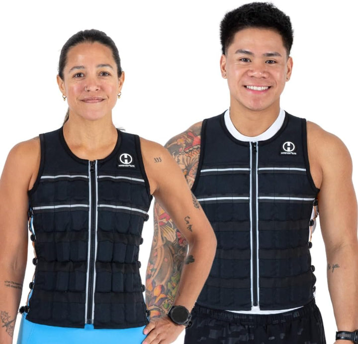 Hyperwear Hyper Vest Elite Verstellbare Gewichtsweste gewicht 10lbs biss 20lbs, robustes schwarzes C