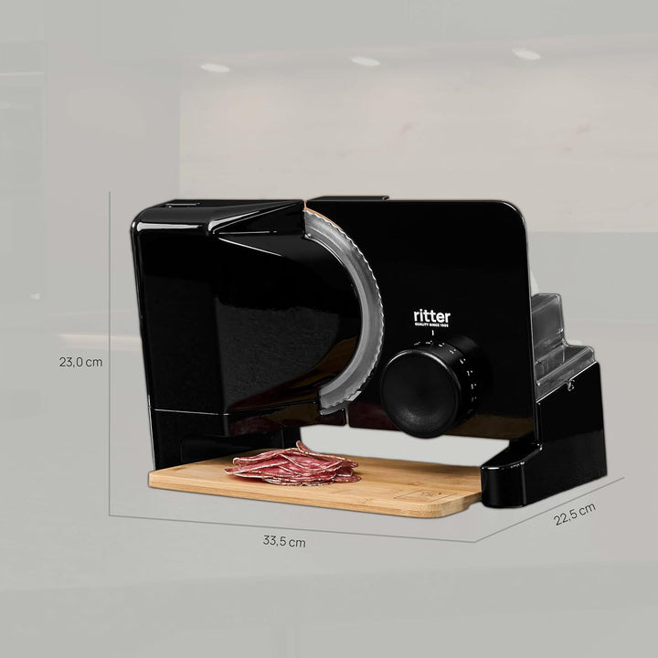 ritter varido 5 Elektrischer Allesschneider & Brotschneidemaschine aus Metall mit ECO-Motor, Made in