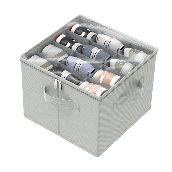 Schuhorganizer für Closet, Passt 12 Paare, Grosse Schuhschrank, Schuhbox mit Durchsichtigem Deckel,