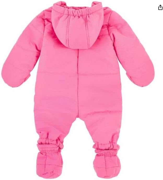 Steiff Unisex Baby Schneeanzug mit Fuss Schneeanzug (1er Pack) 62 HOT PINK, 62 HOT PINK