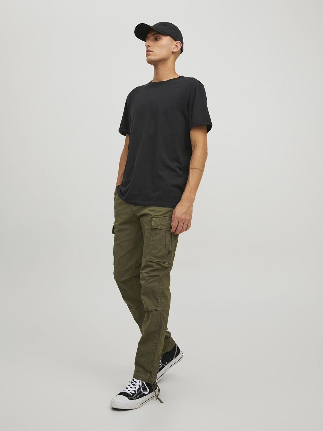 JACK & JONES Herren Jpstace Jjtucker AMA Noos Cargohose 33 Olivennacht, 33 Olivennacht