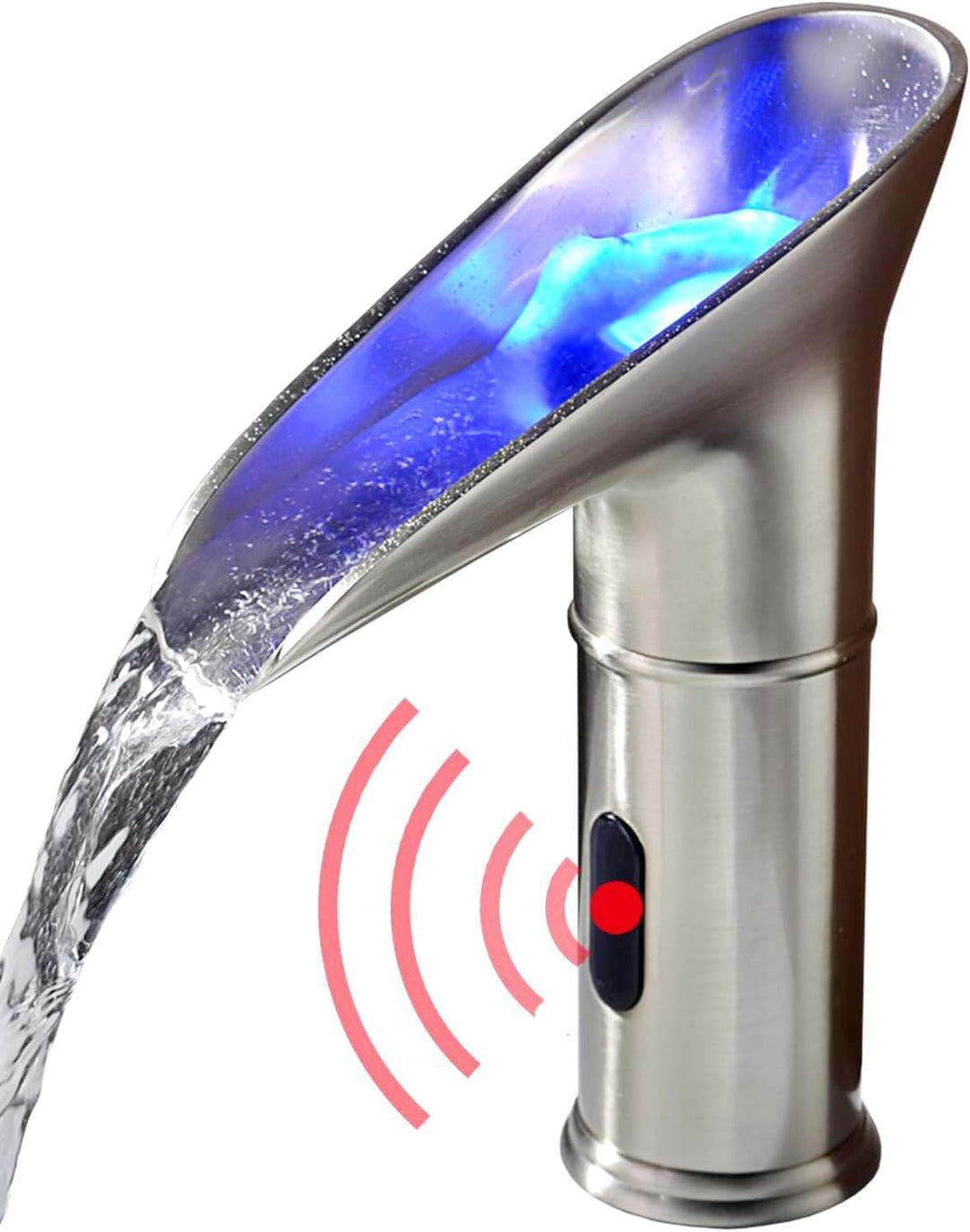 Gangang Led Kalt- Und Heiss-automatischer Sensor Wasserhahn Berührungslos Wasserhahn Dc 3 Farben Was