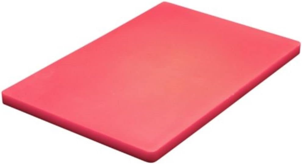 Hygiplas High Density Schneidebrett - gross, rote Farbcodierung - Vorbereitung von rohen Fleischprod