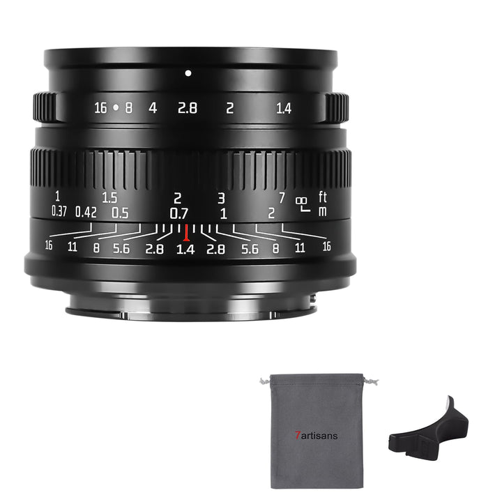 7artisans 35mm F1.4 Mark II APS-C Manueller Fokus Festbrennweite Grosse Blende Kompatibel mit Nikon