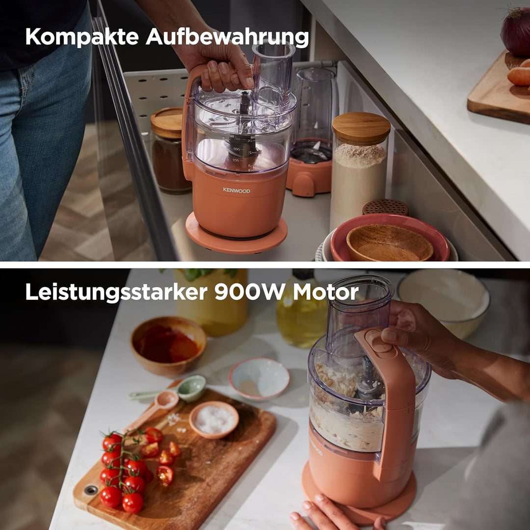 Kenwood MultiPro Compact – Kompakte Küchenmaschine mit Express Serve, Edelstahlmesser, Schneid- und