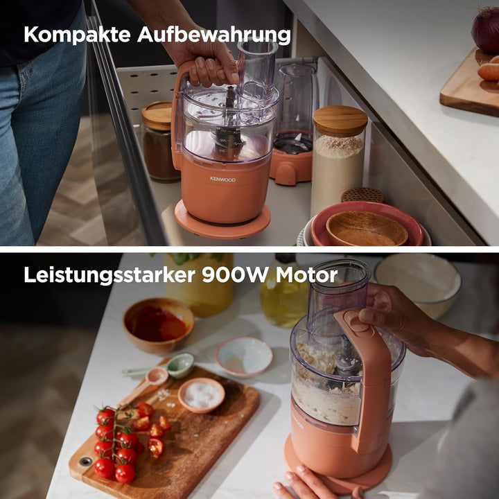 Kenwood MultiPro Compact – Kompakte Küchenmaschine mit Express Serve, Edelstahlmesser, Schneid- und