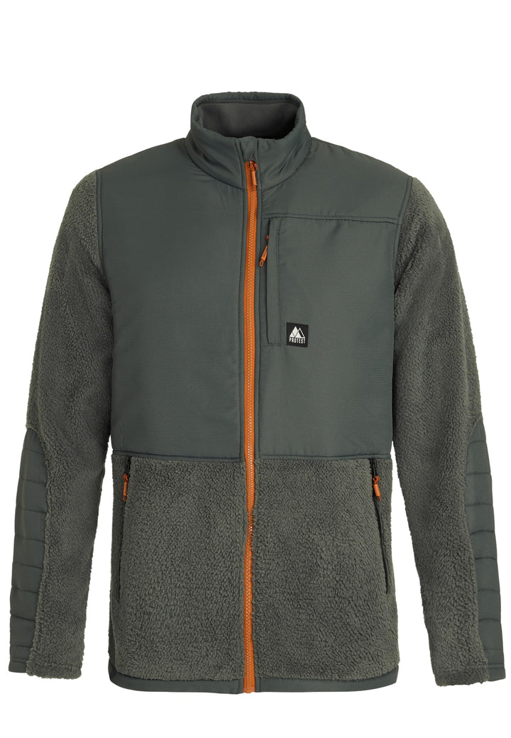 Protest Herren Oberteil Mit Durchgehendem Reissverschluss PRTMANITOBA XL Huntergreen, XL Huntergreen