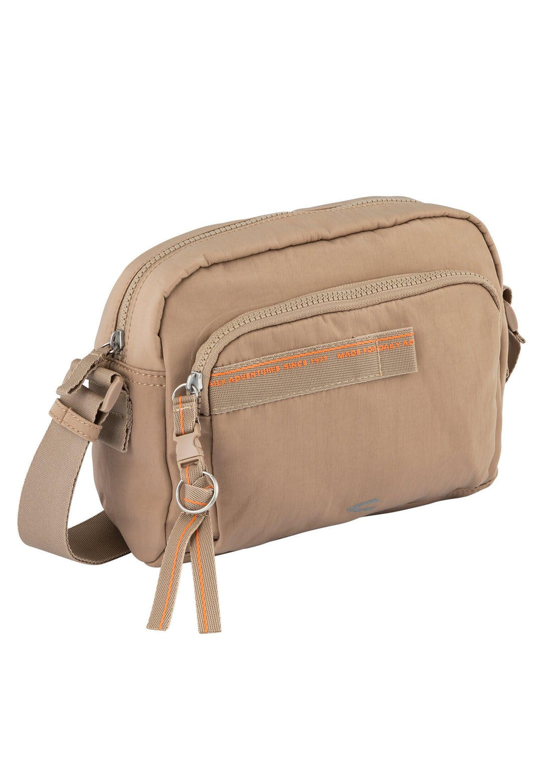 camel active bags Spirit Damen Umhängetasche Crossbody Bag Mittelgross Beige Beige 23,0 x 6,0 x 15,0
